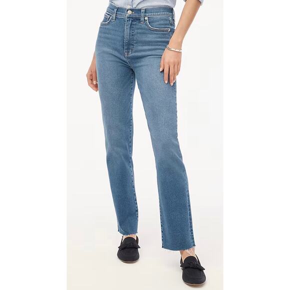 J Crew Women’s Stovepipe Jeans Sz 29 in Signature Stretch Essential Minimalist - Picture 1 of 14
